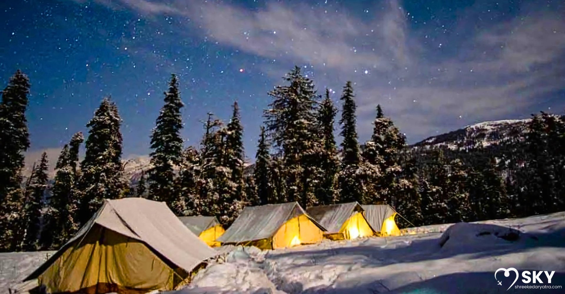 The next day, we going towards the Kedarkantha Basecamp,