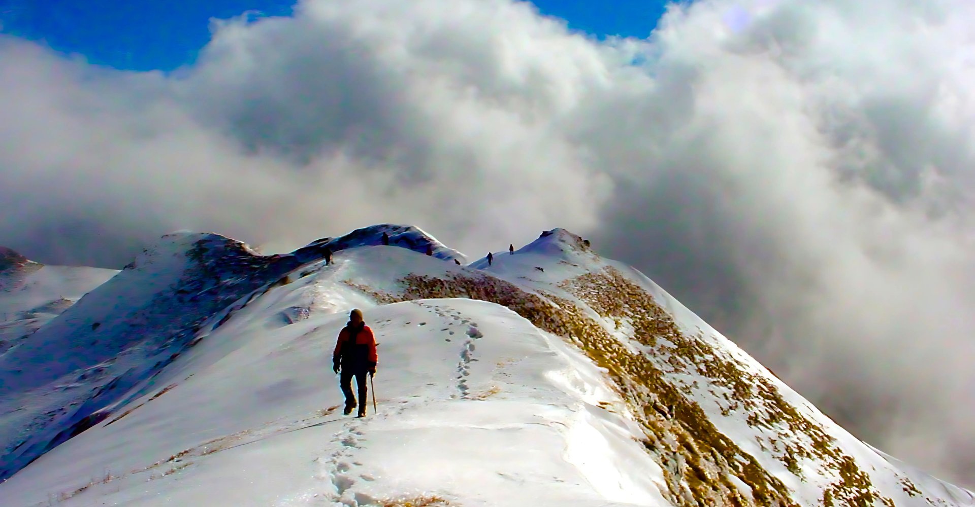  freezing temperatures, and sometimes walking for 5–6 hours a day