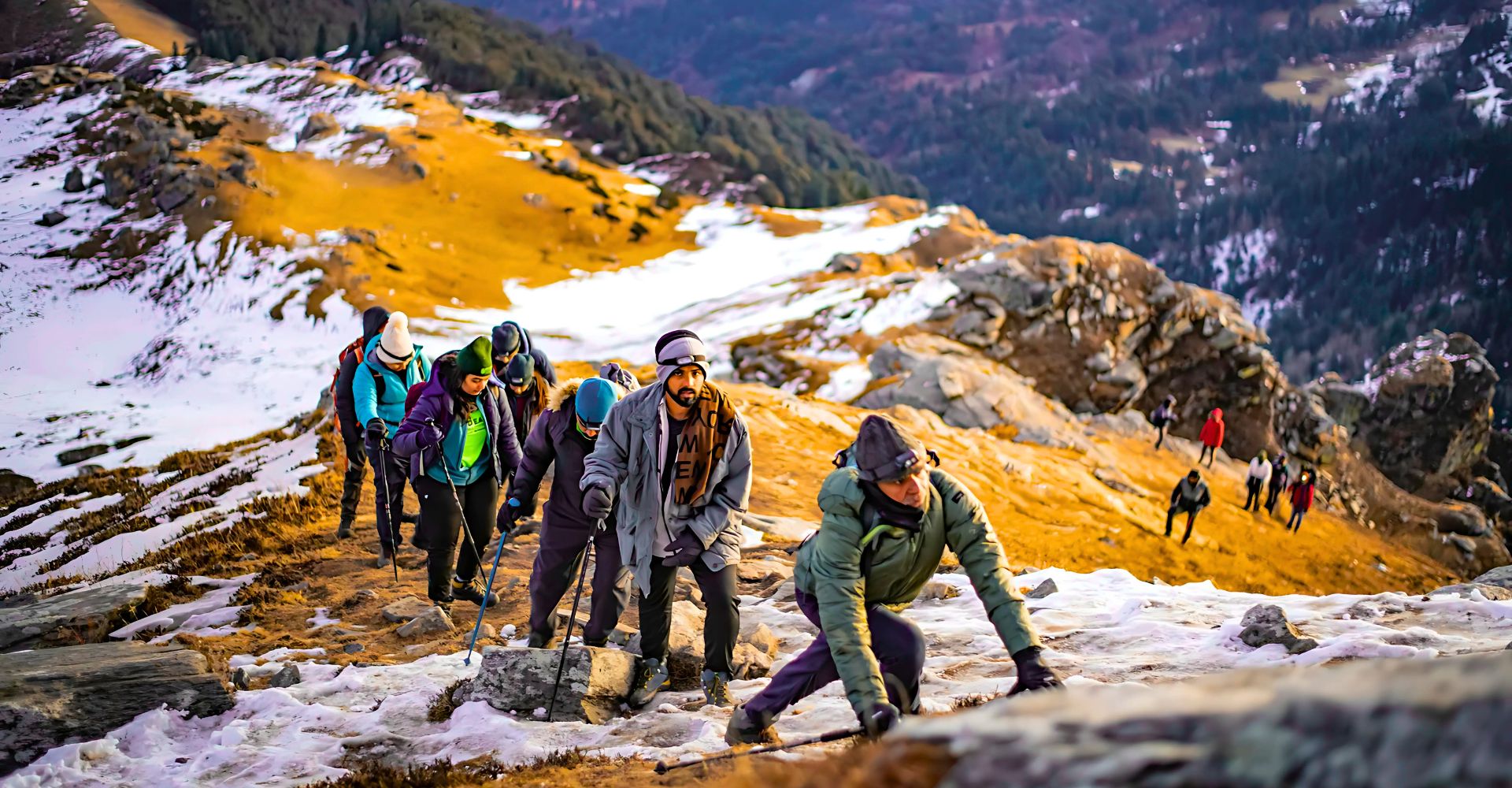 Kedarkantha Trek Difficulty level becomes easier for beginners when the snow begins to melt