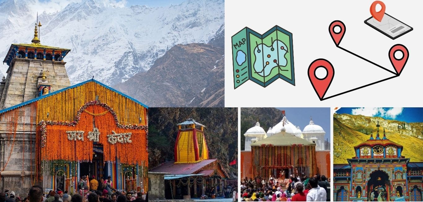 Char Dham Yatra Route Map